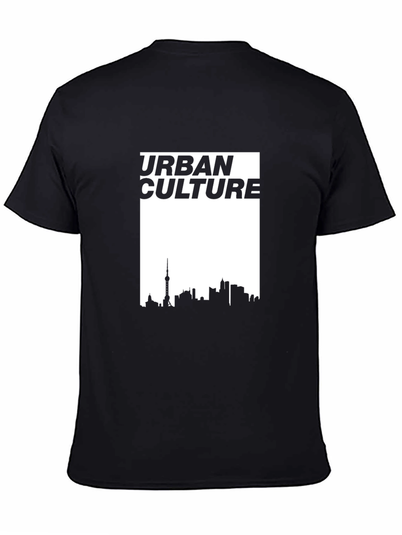 Urban Culture Graphic Tee - Black