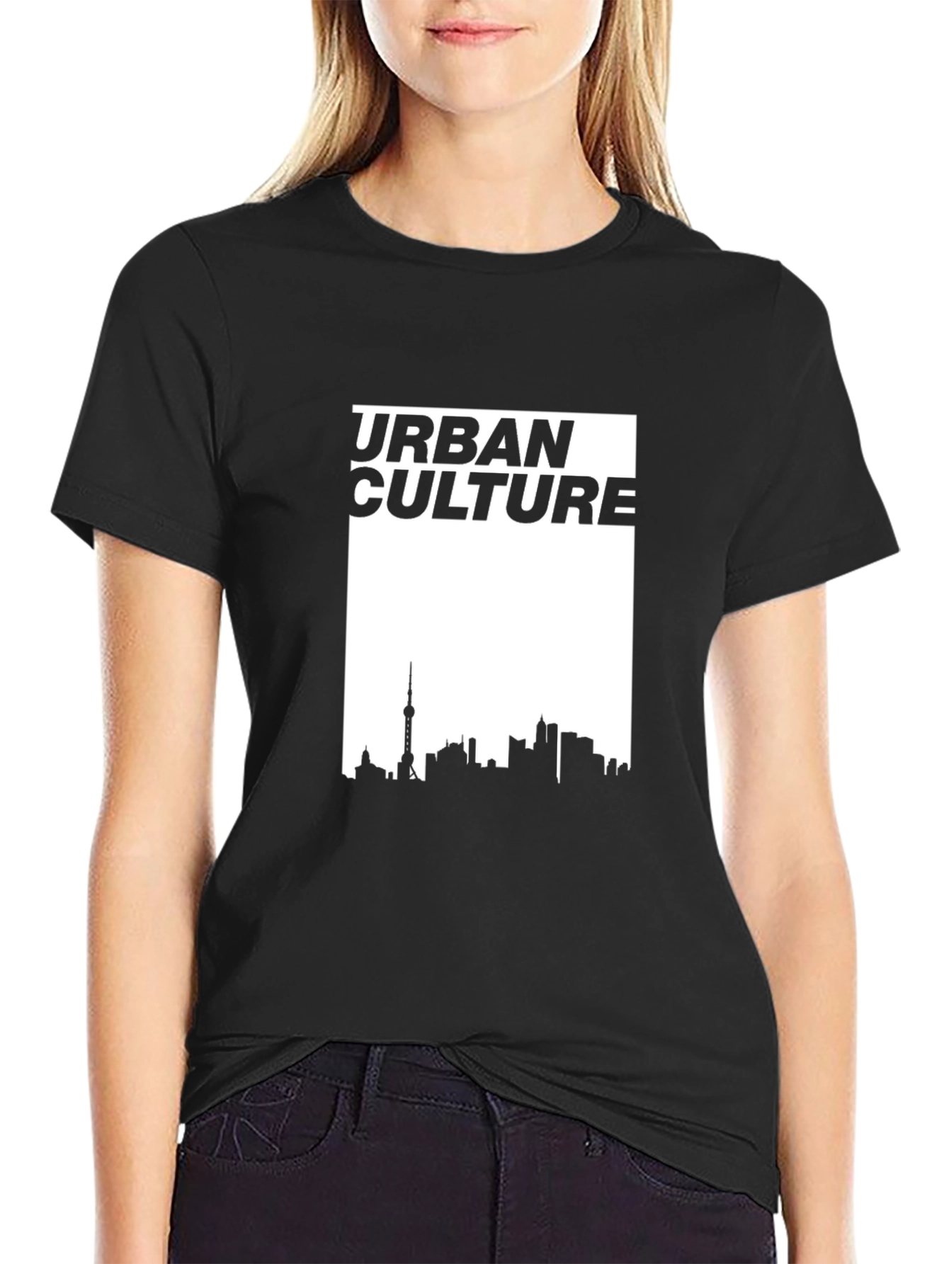 Urban Culture Graphic Tee - Black