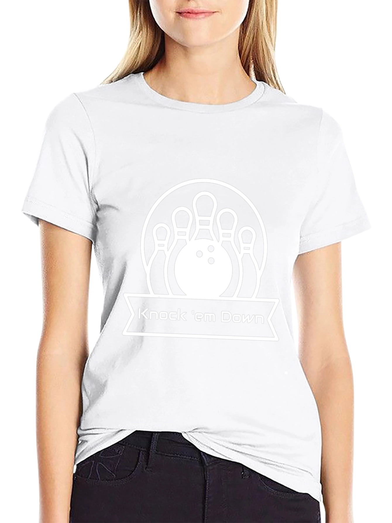 Bowling Strike T-Shirt - Knock em Down Graphic Tee