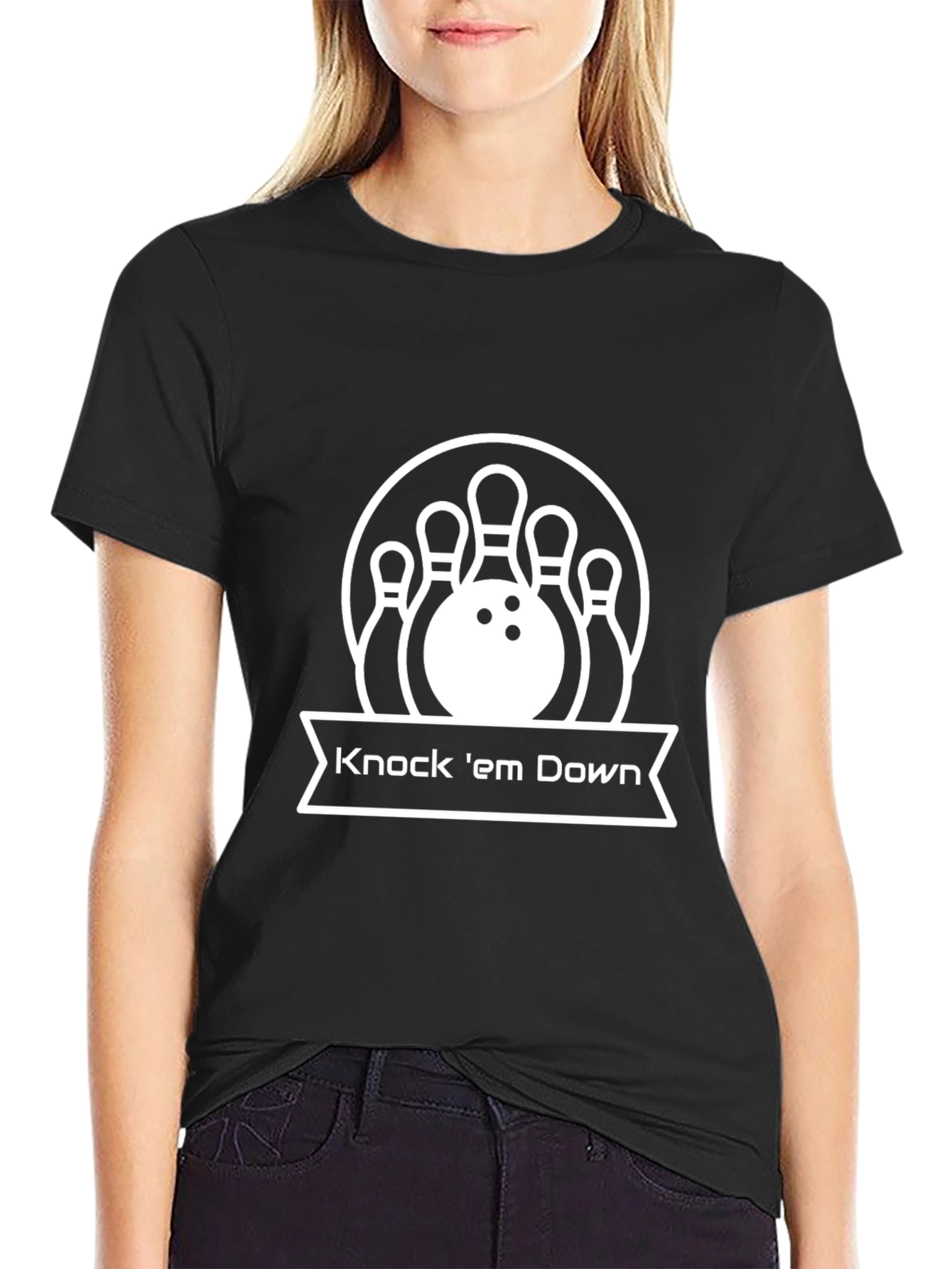 Bowling Strike T-Shirt - Knock em Down Graphic Tee