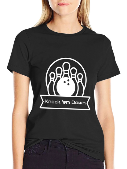 Bowling Strike T-Shirt - Knock em Down Graphic Tee