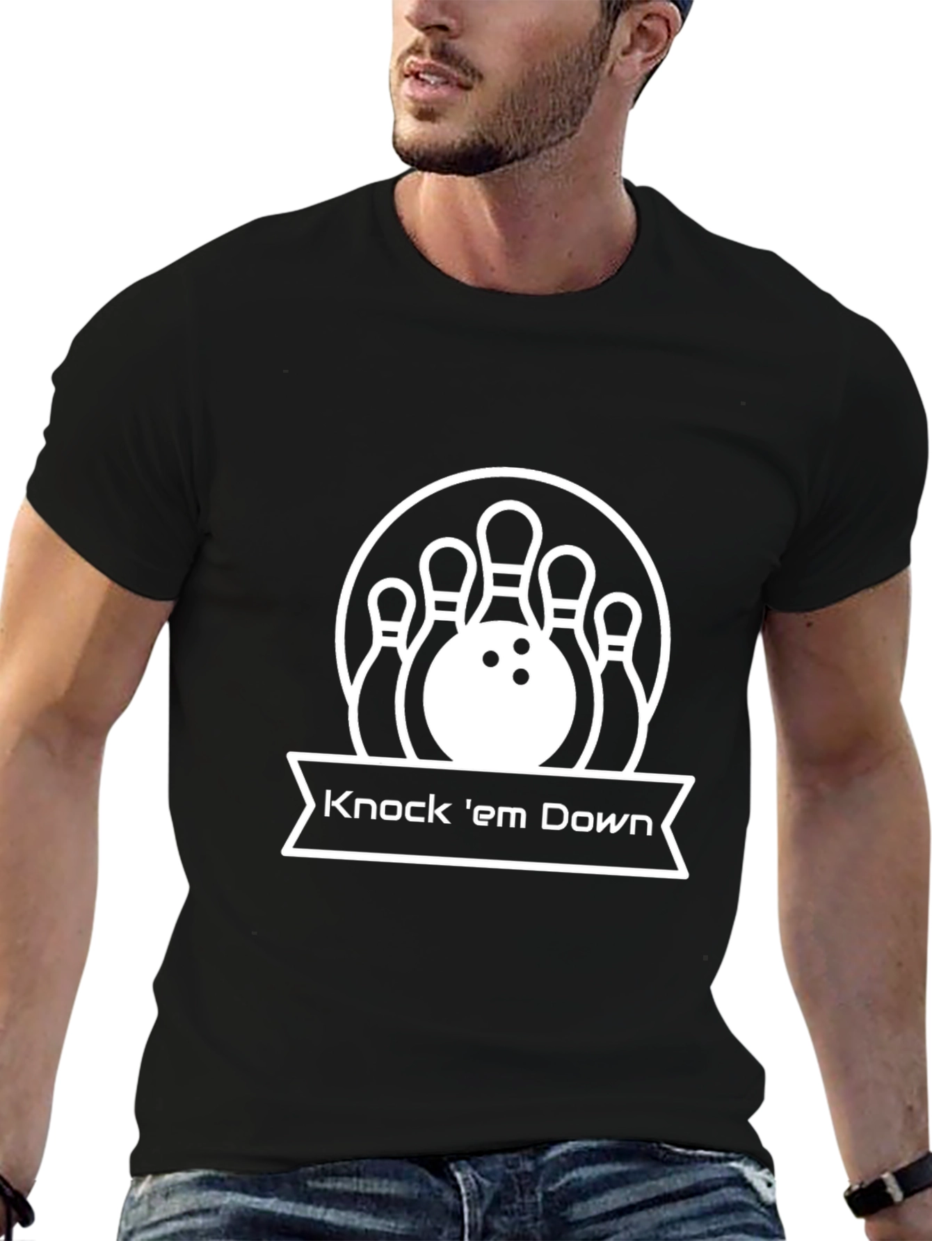 Bowling Strike T-Shirt - Knock em Down Graphic Tee