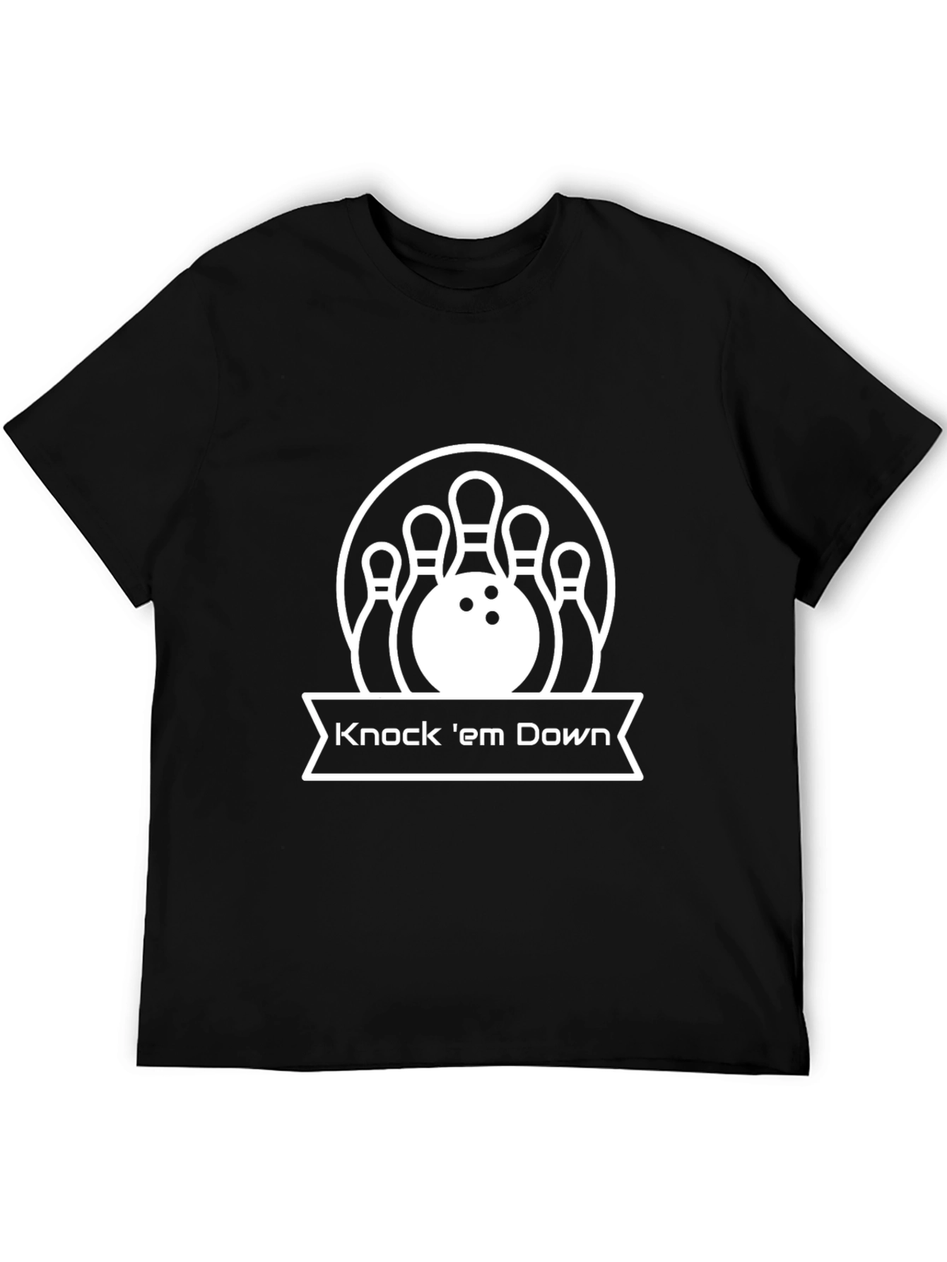 Bowling Strike T-Shirt - Knock em Down Graphic Tee
