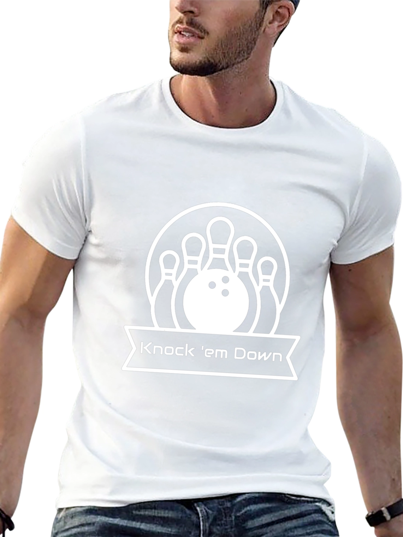 Bowling Strike T-Shirt - Knock em Down Graphic Tee