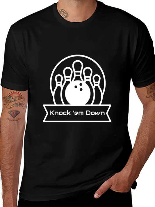 Bowling Strike T-Shirt - Knock em Down Graphic Tee