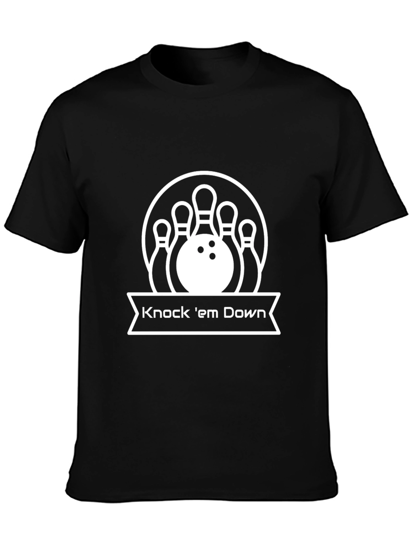 Bowling Strike T-Shirt - Knock em Down Graphic Tee