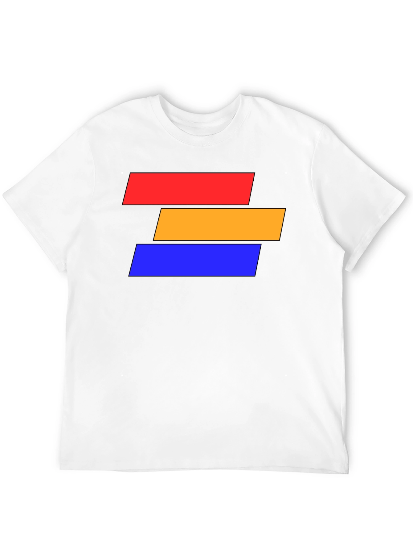 Abstract Block Graphic Tee - Modern Style