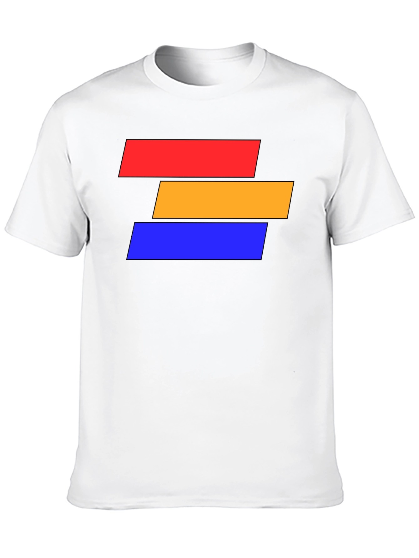 Abstract Block Graphic Tee - Modern Style
