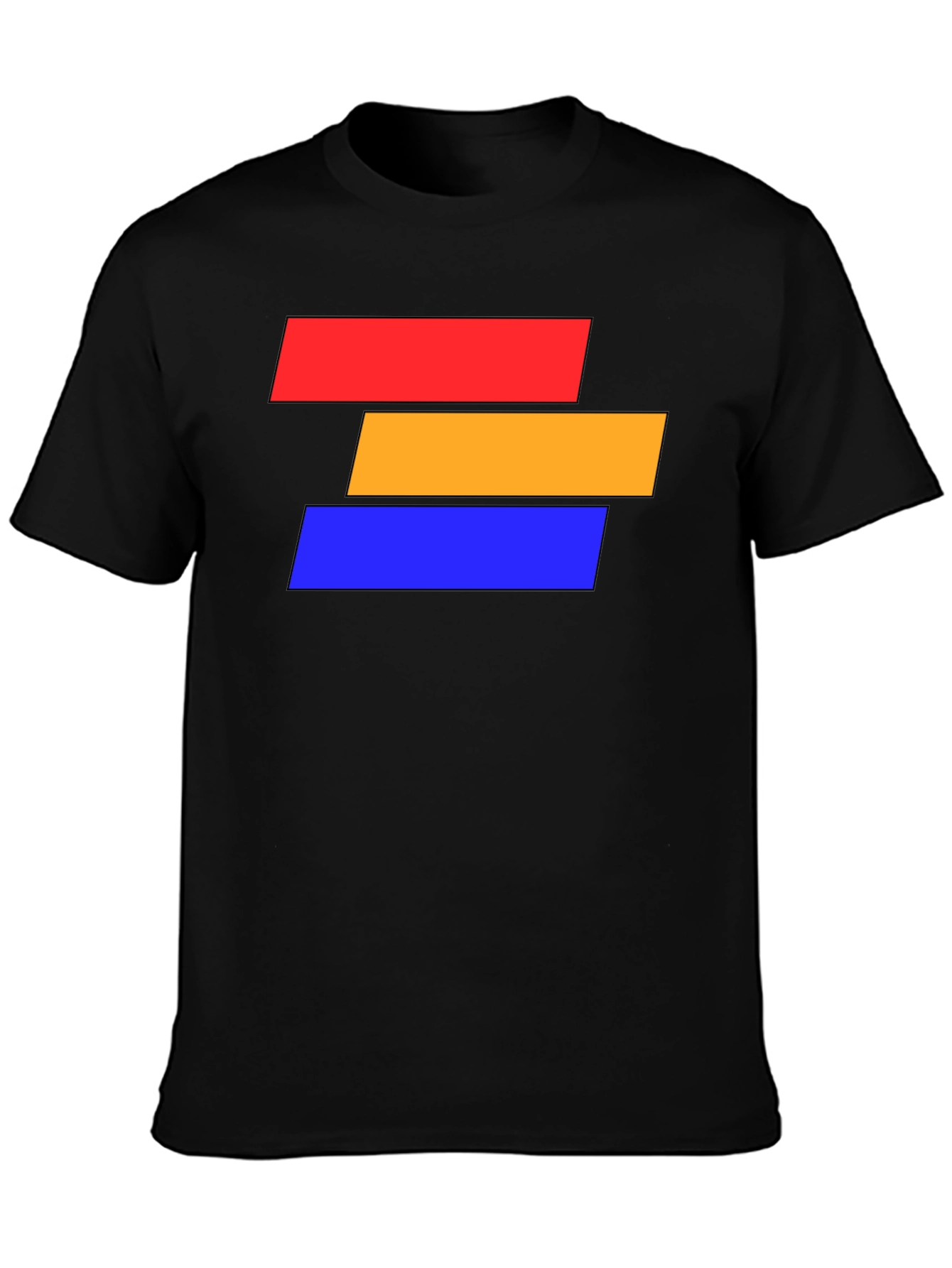 Abstract Block Graphic Tee - Modern Style