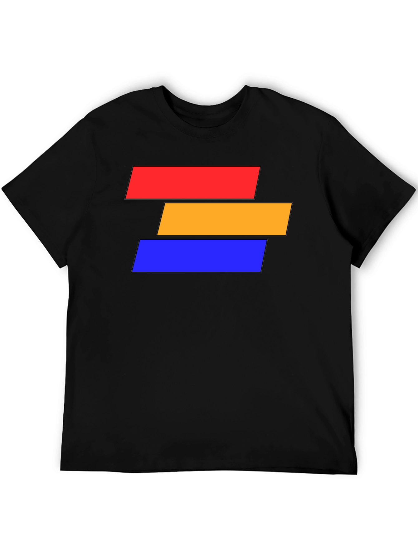 Abstract Block Graphic Tee - Modern Style