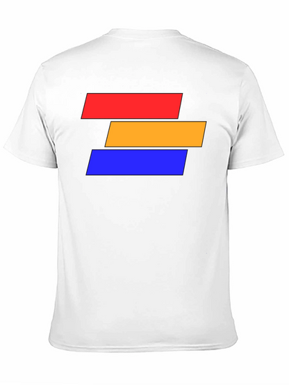 Abstract Block Graphic Tee - Modern Style