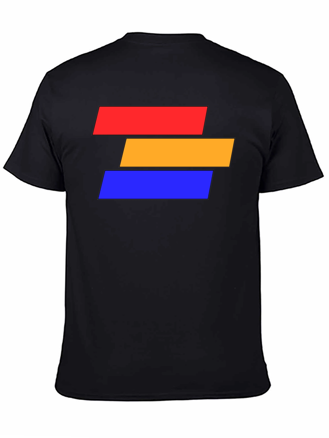 Abstract Block Graphic Tee - Modern Style