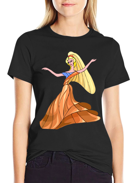 Princess Cartoon Graphic T-Shirt