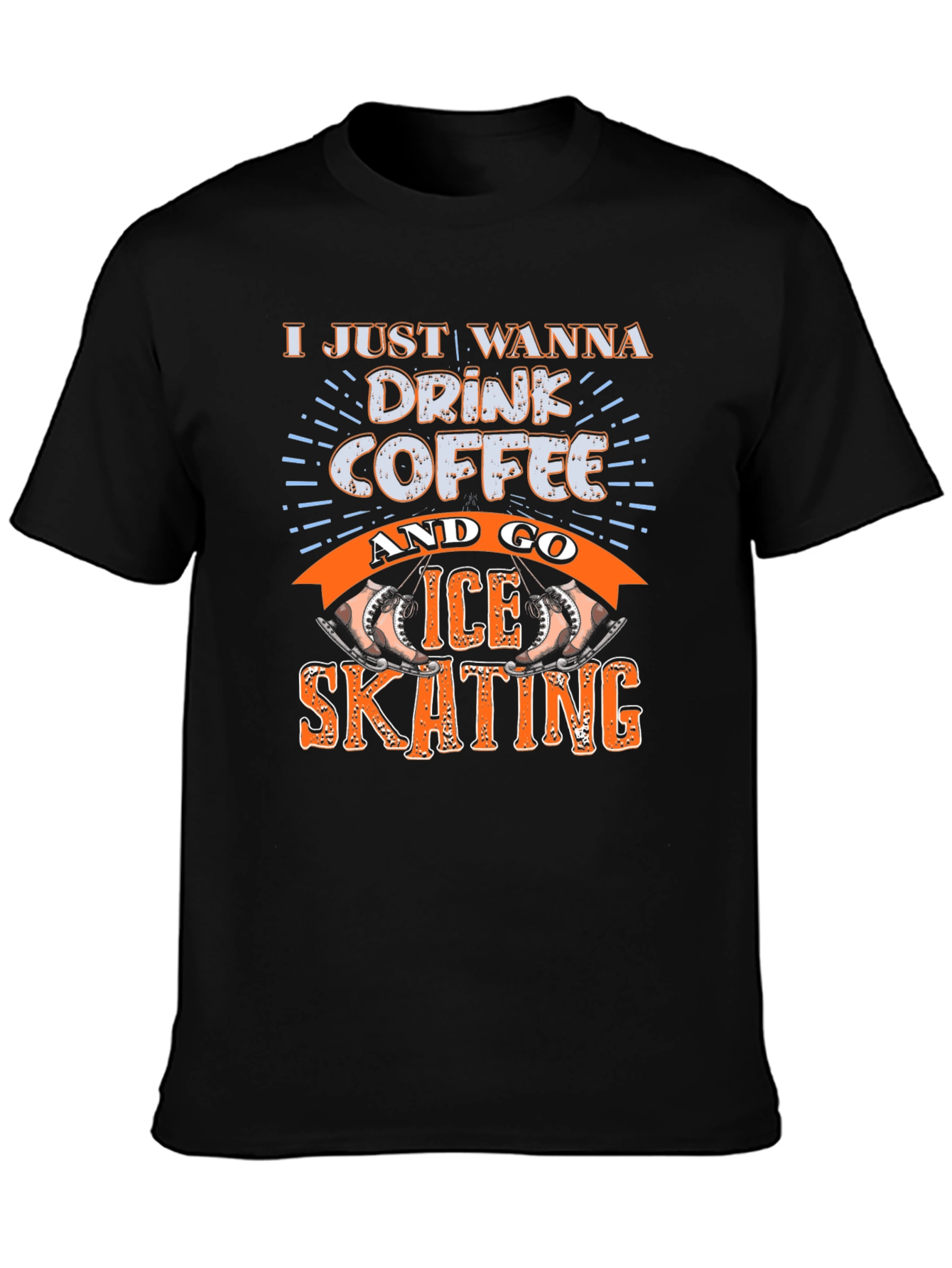 Drink Coffee & Ice Skating Graphic Tee