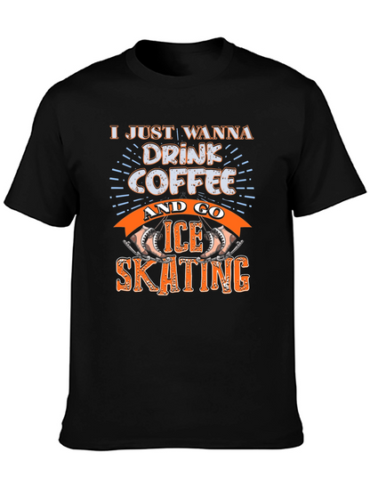 Drink Coffee & Ice Skating Graphic Tee