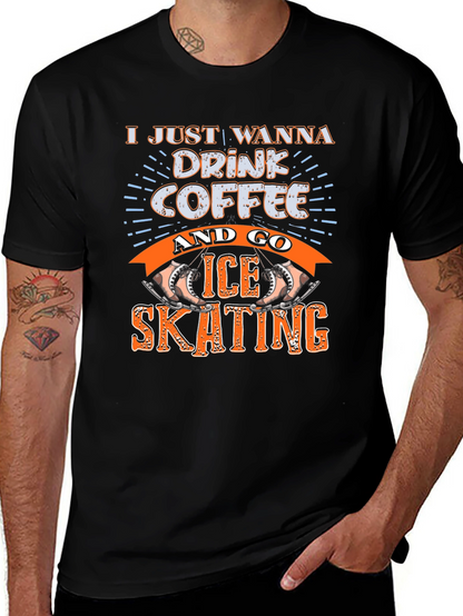 Drink Coffee & Ice Skating Graphic Tee
