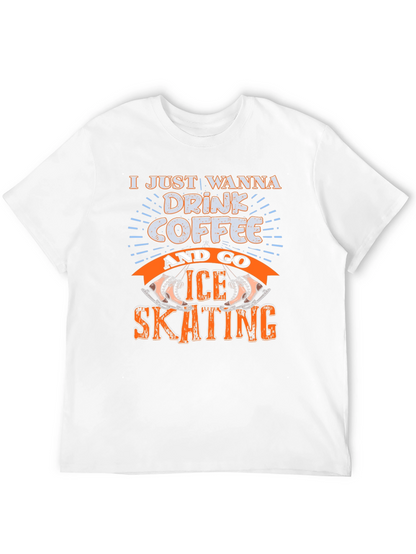 Drink Coffee & Ice Skating Graphic Tee