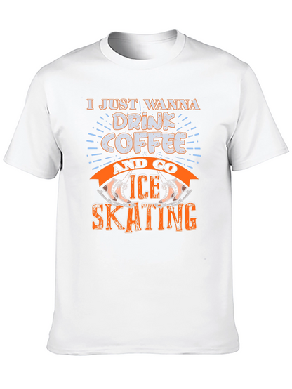 Drink Coffee & Ice Skating Graphic Tee