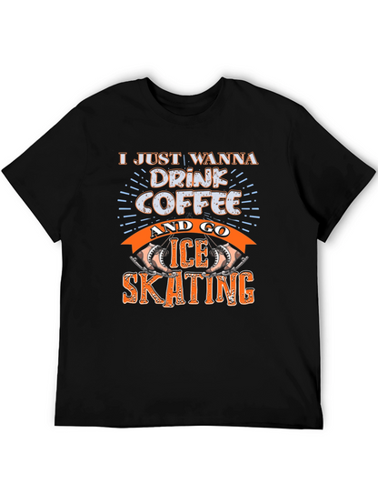 Drink Coffee & Ice Skating Graphic Tee