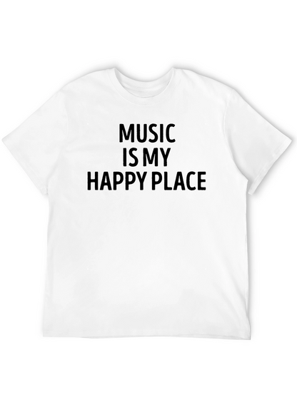 Music is My Happy Place Graphic T-Shirt