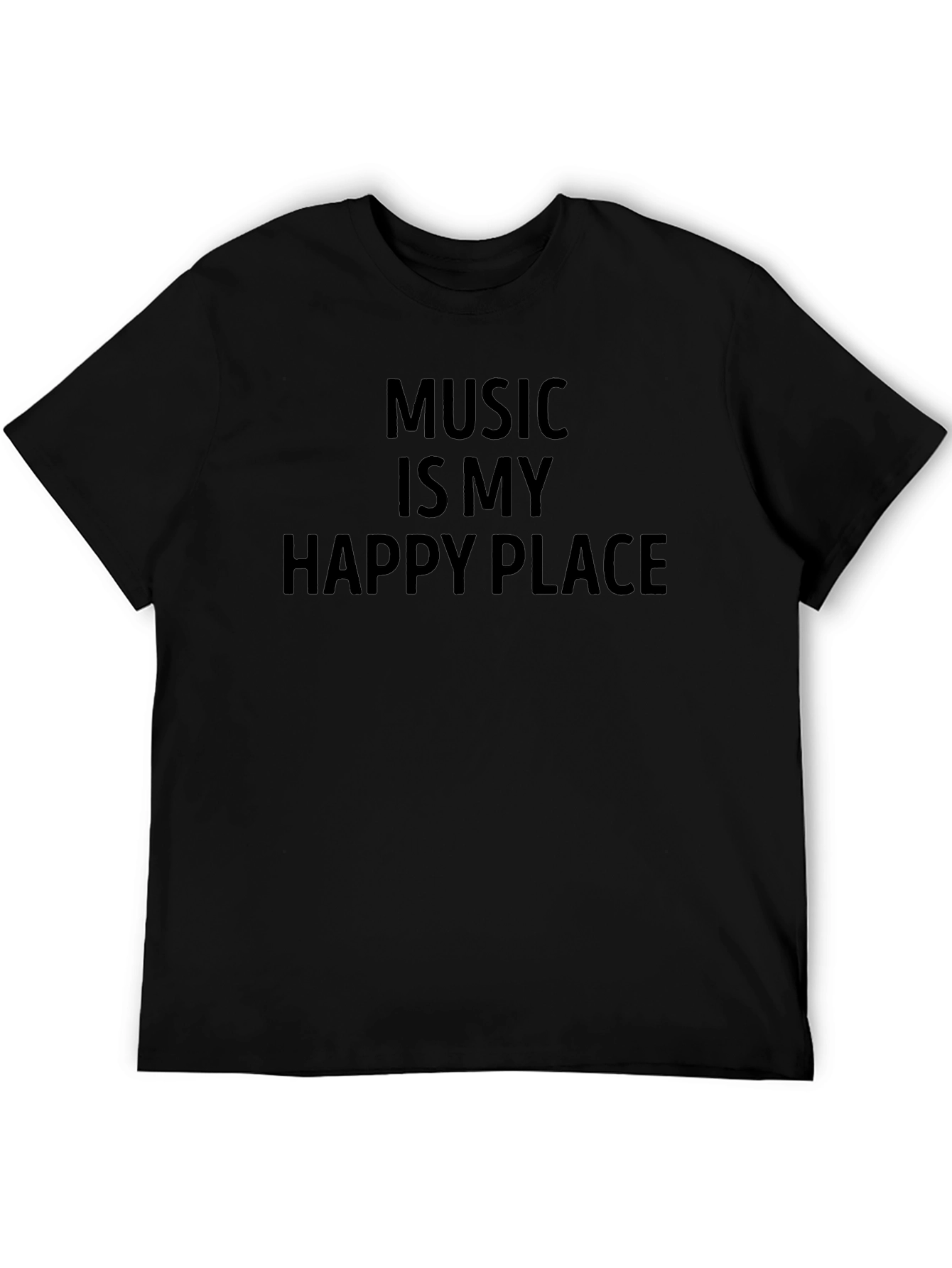 Music is My Happy Place Graphic T-Shirt
