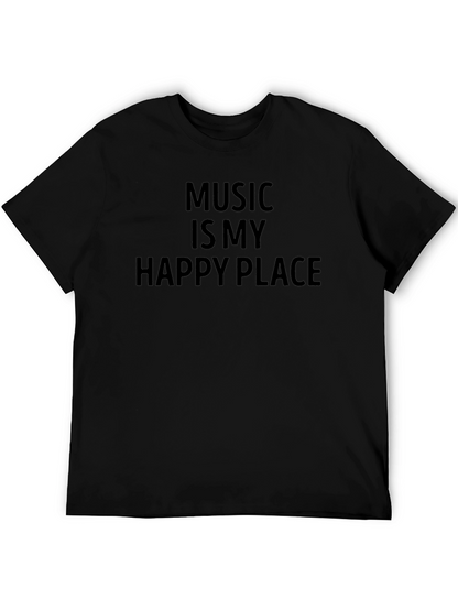 Music is My Happy Place Graphic T-Shirt