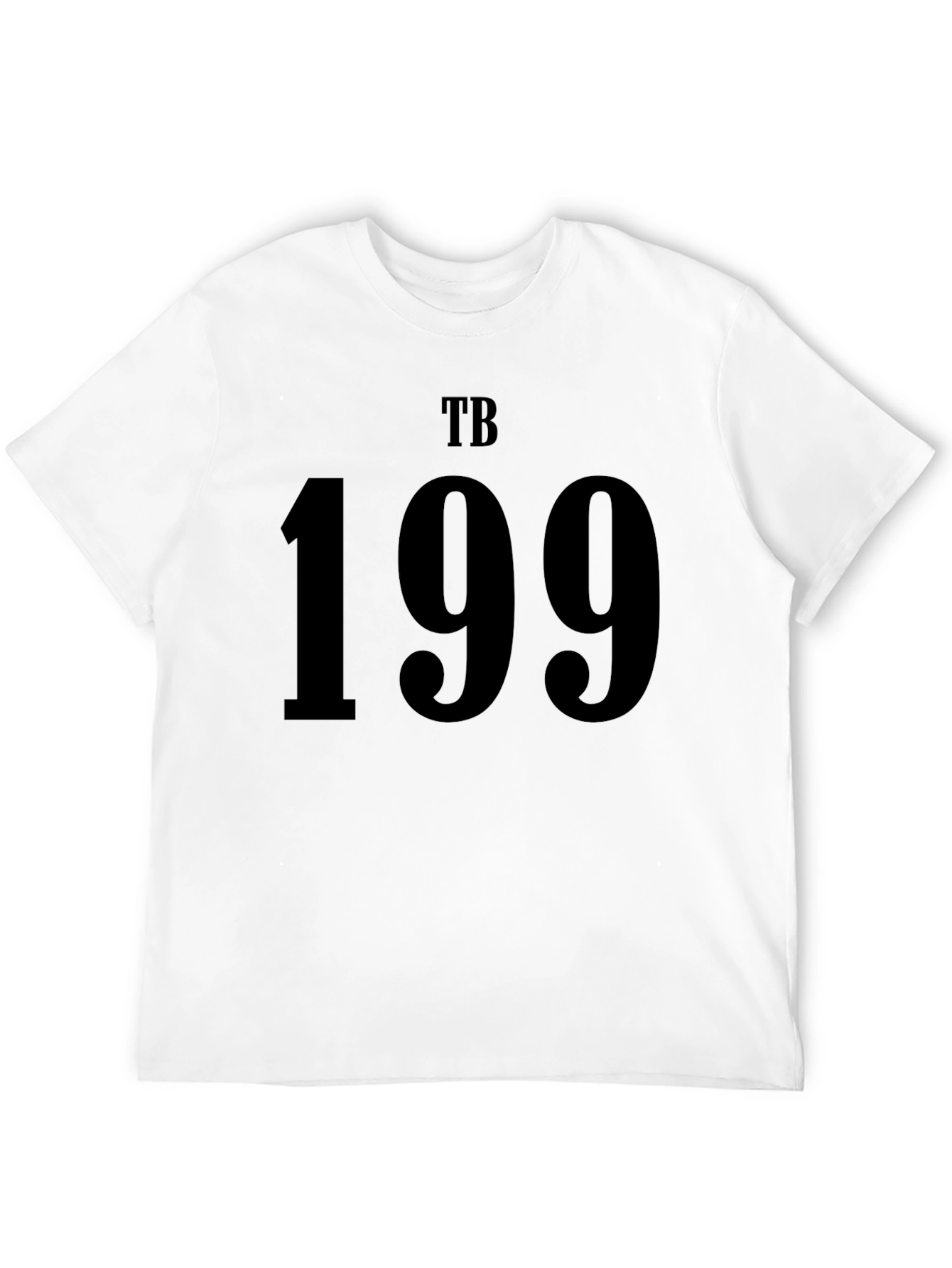 TB 199 Black Graphic Tee