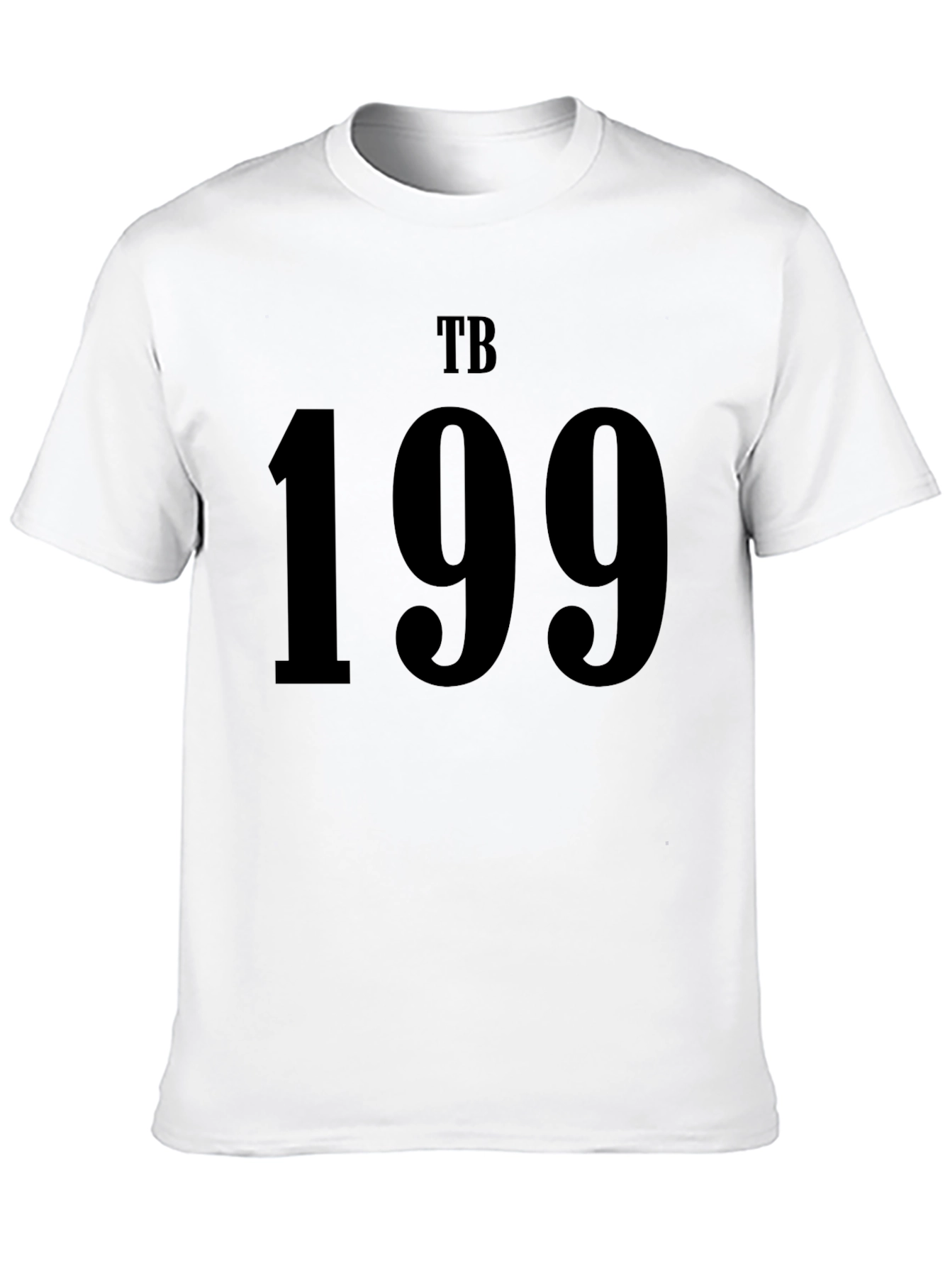 TB 199 Black Graphic Tee