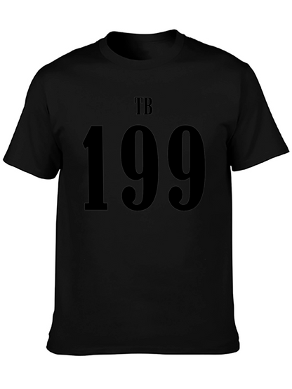 TB 199 Black Graphic Tee