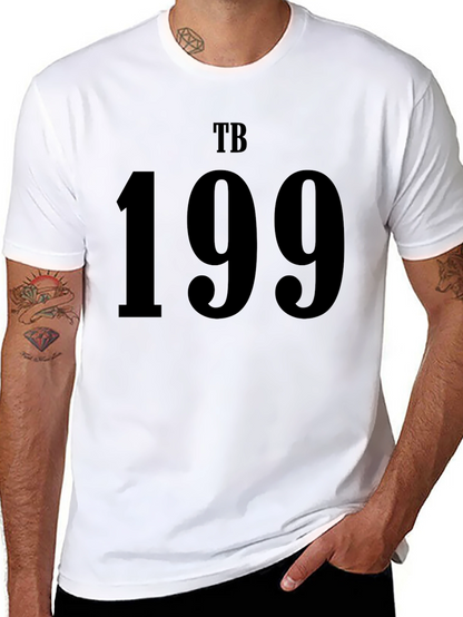 TB 199 Black Graphic Tee