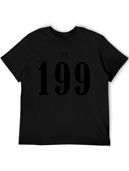 TB 199 Black Graphic Tee