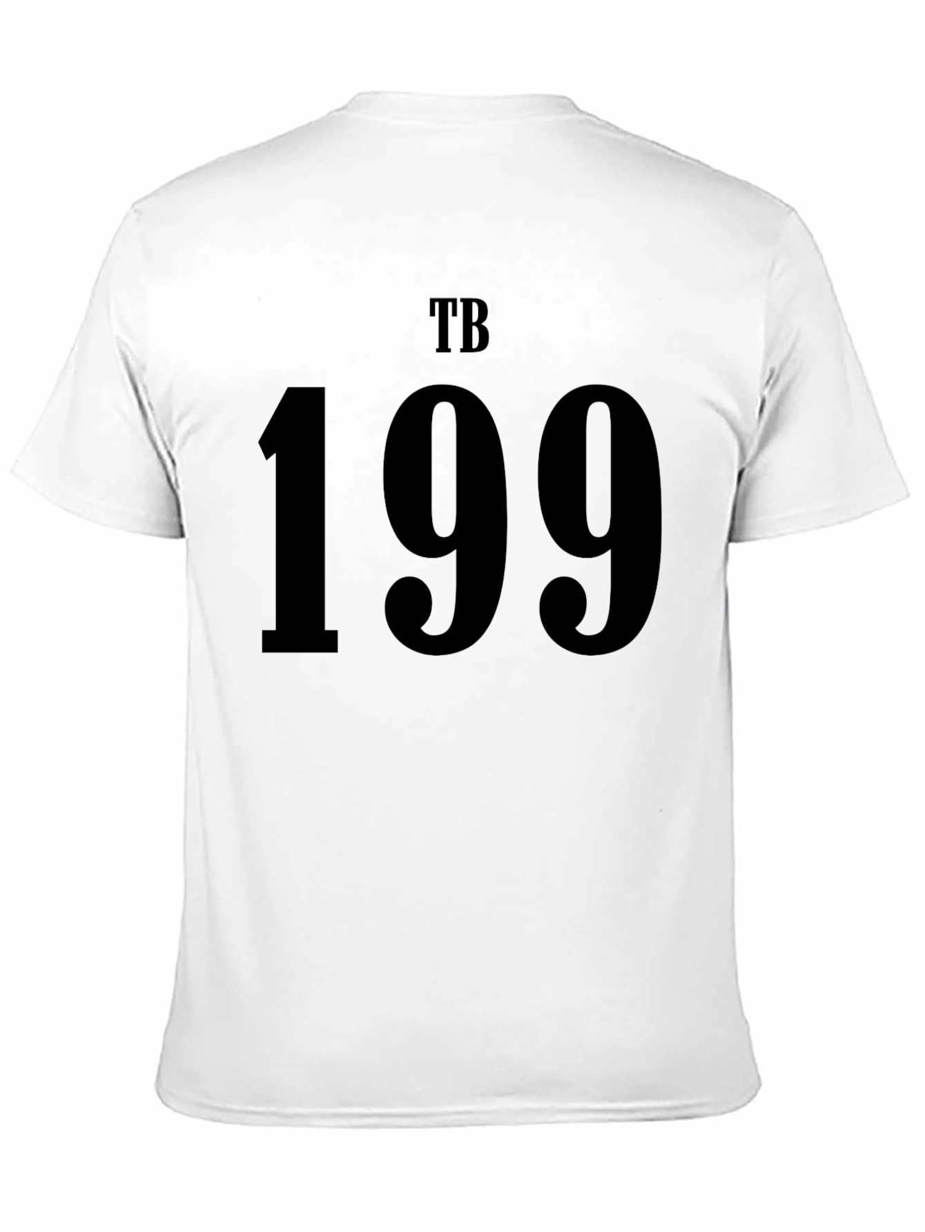 TB 199 Black Graphic Tee