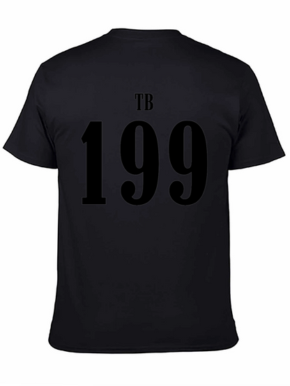 TB 199 Black Graphic Tee