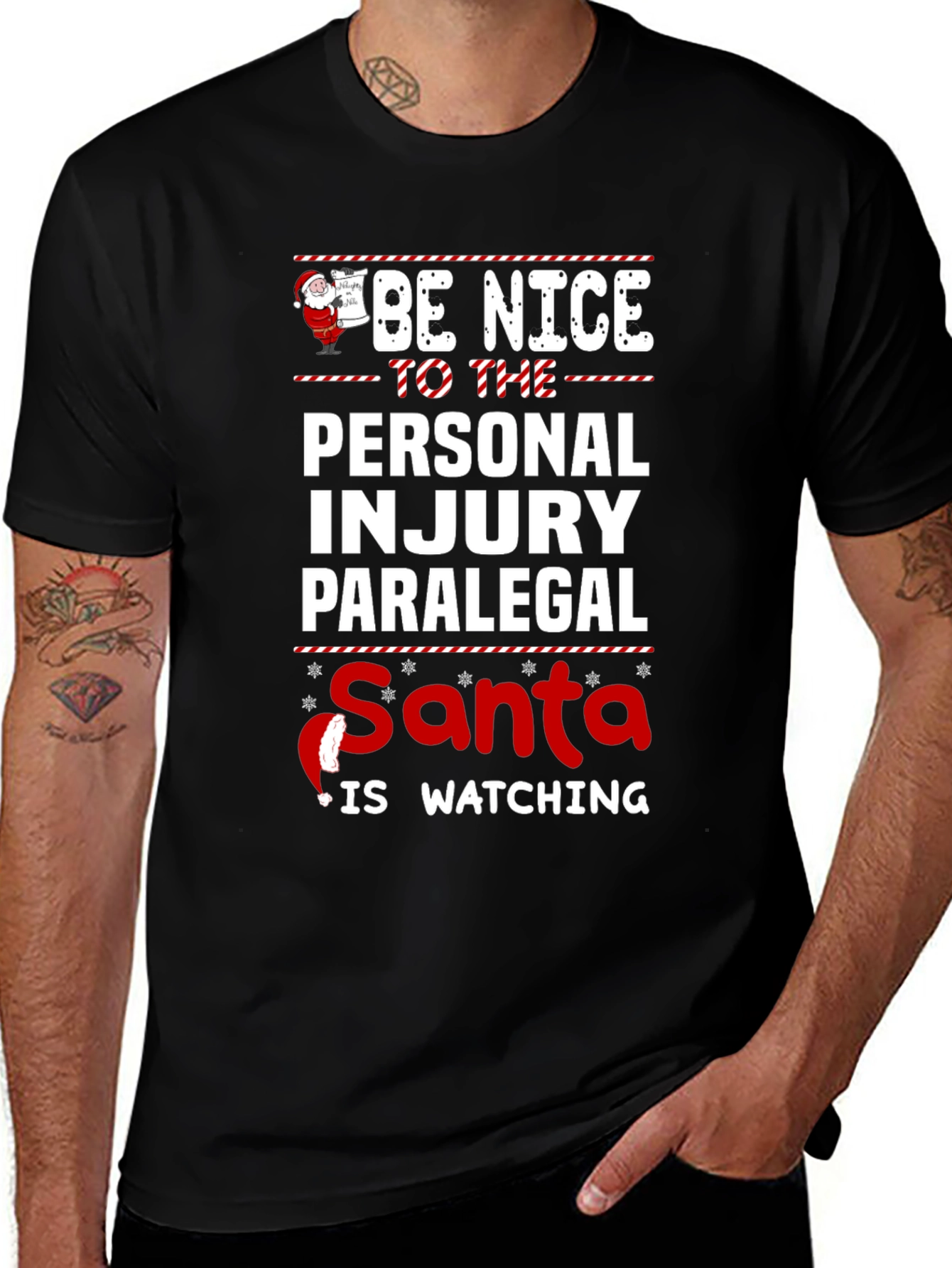 Personal Injury Paralegal Santa T-Shirt