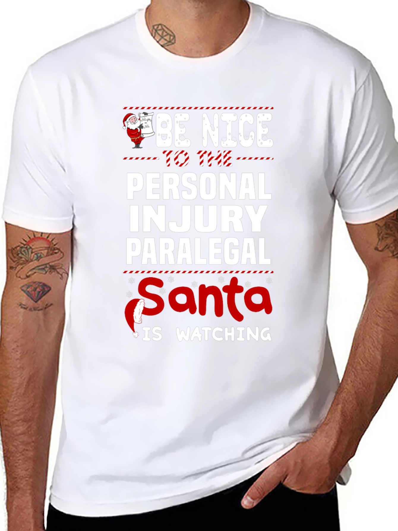Personal Injury Paralegal Santa T-Shirt