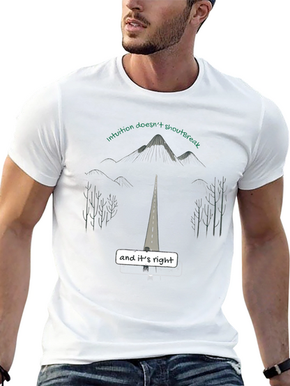 Intuition Tee - Motivational Black Graphic T-Shirt