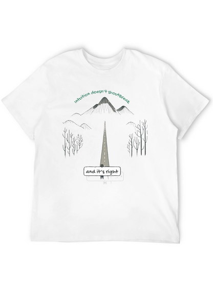 Intuition Tee - Motivational Black Graphic T-Shirt