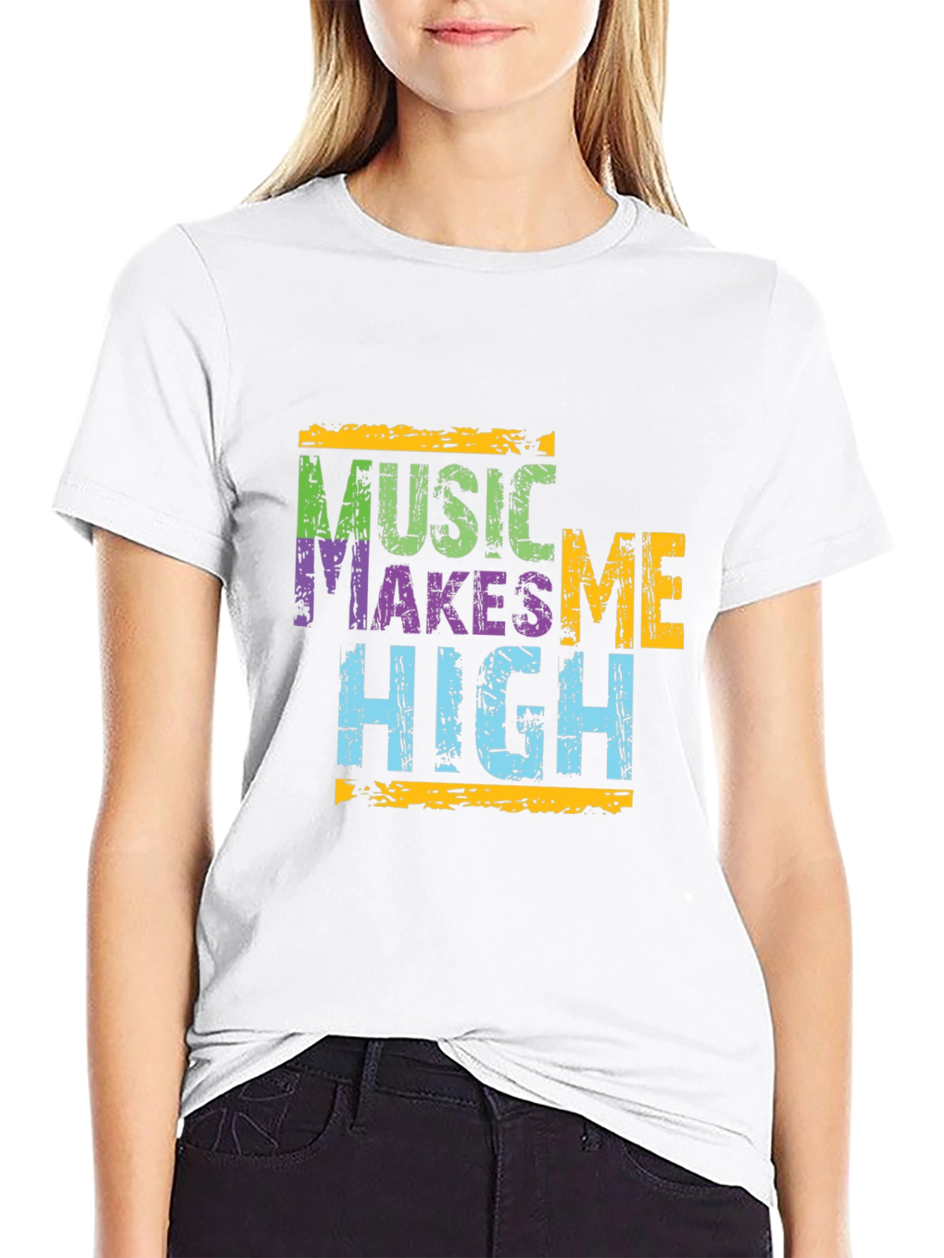 Music Makes Me High Graphic T-Shirt