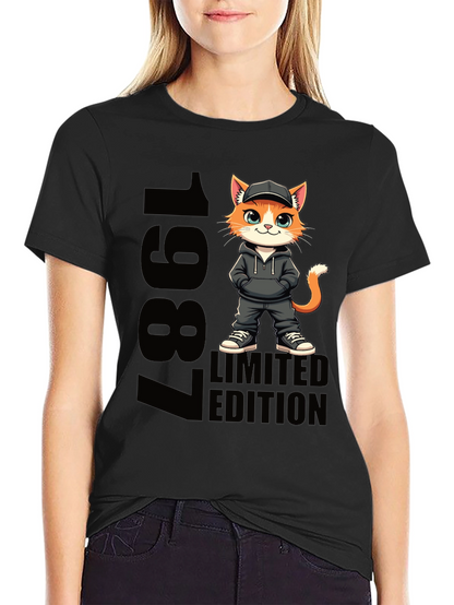 1987 Limited Edition Cat Graphic Tee