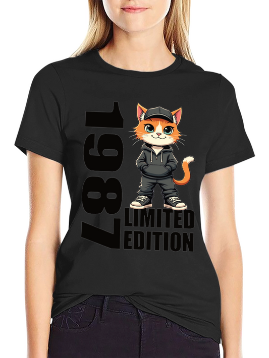 1987 Limited Edition Cat Graphic Tee