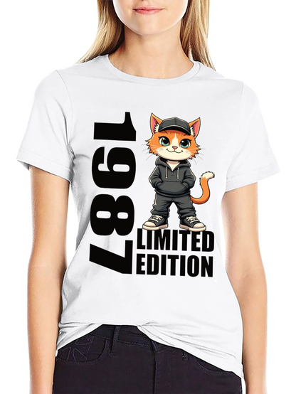 1987 Limited Edition Cat Graphic Tee