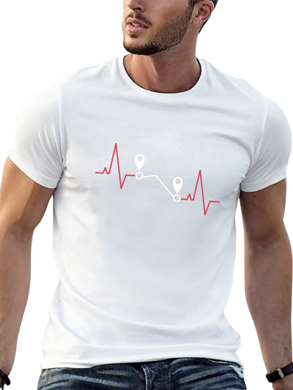 Heartbeat Route Tee - Travel Adventure Shirt