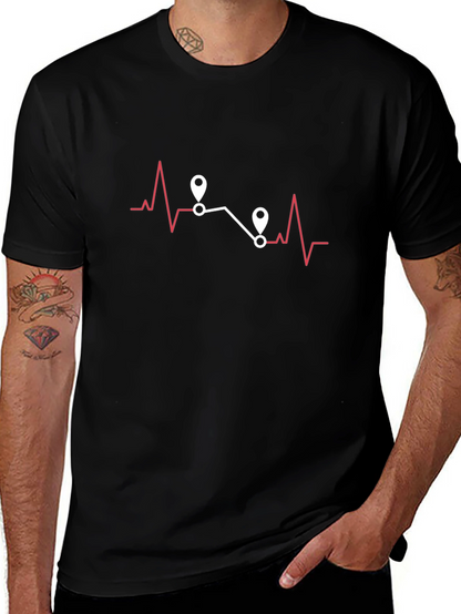 Heartbeat Route Tee - Travel Adventure Shirt