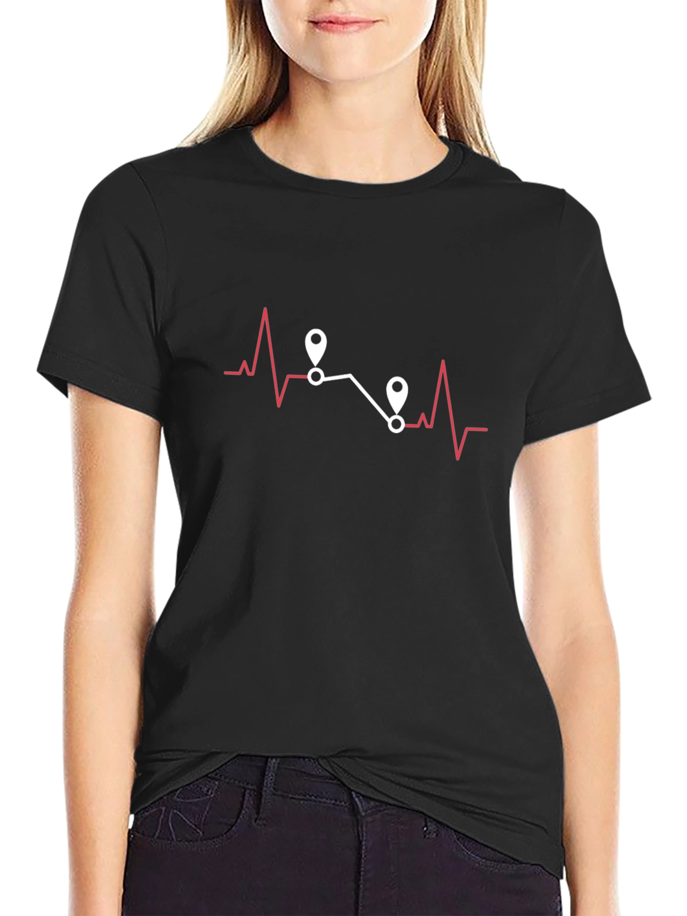 Heartbeat Route Tee - Travel Adventure Shirt