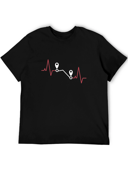 Heartbeat Route Tee - Travel Adventure Shirt