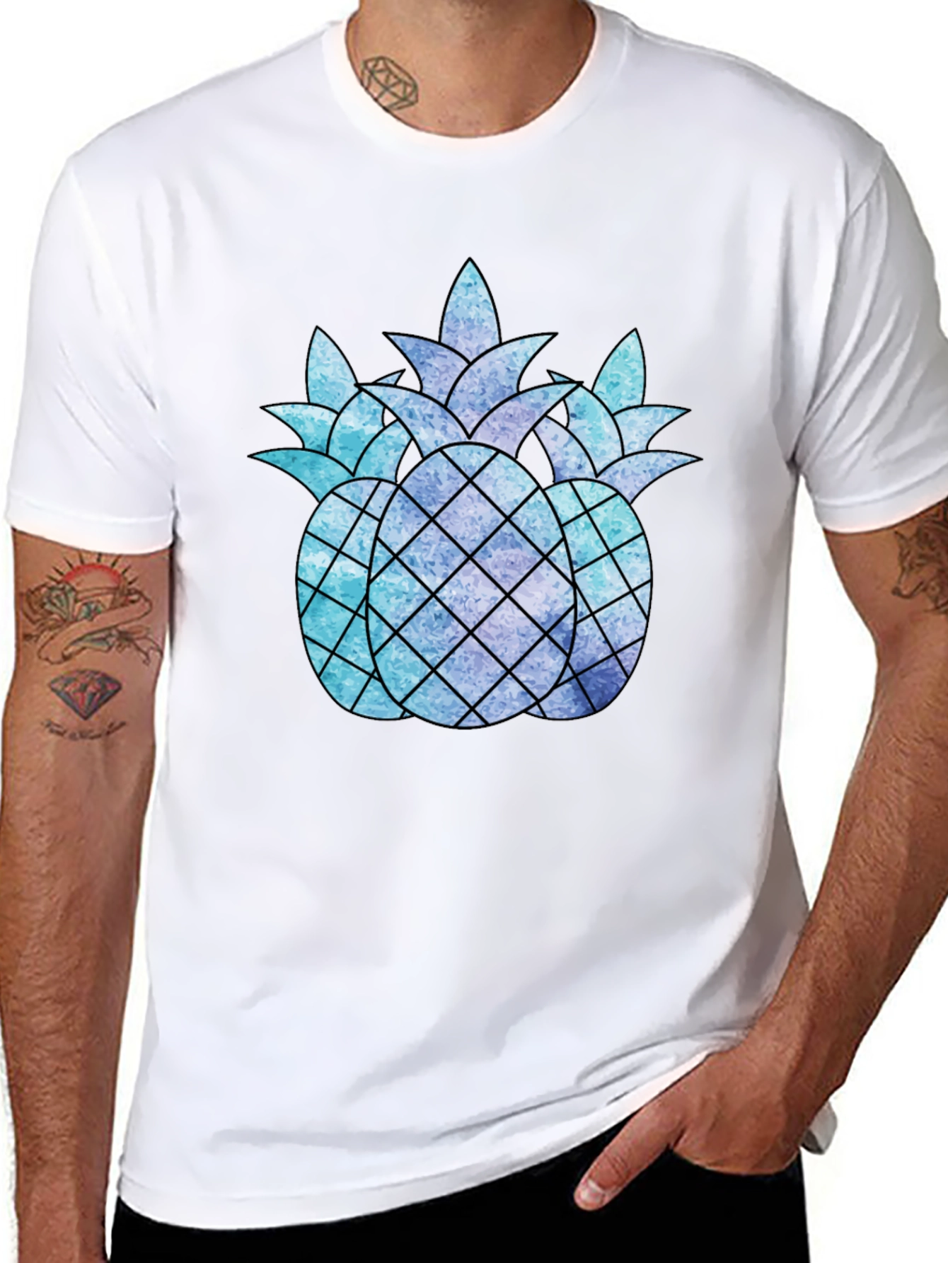 Pineapple Trio Graphic Tee - Cool & Stylish