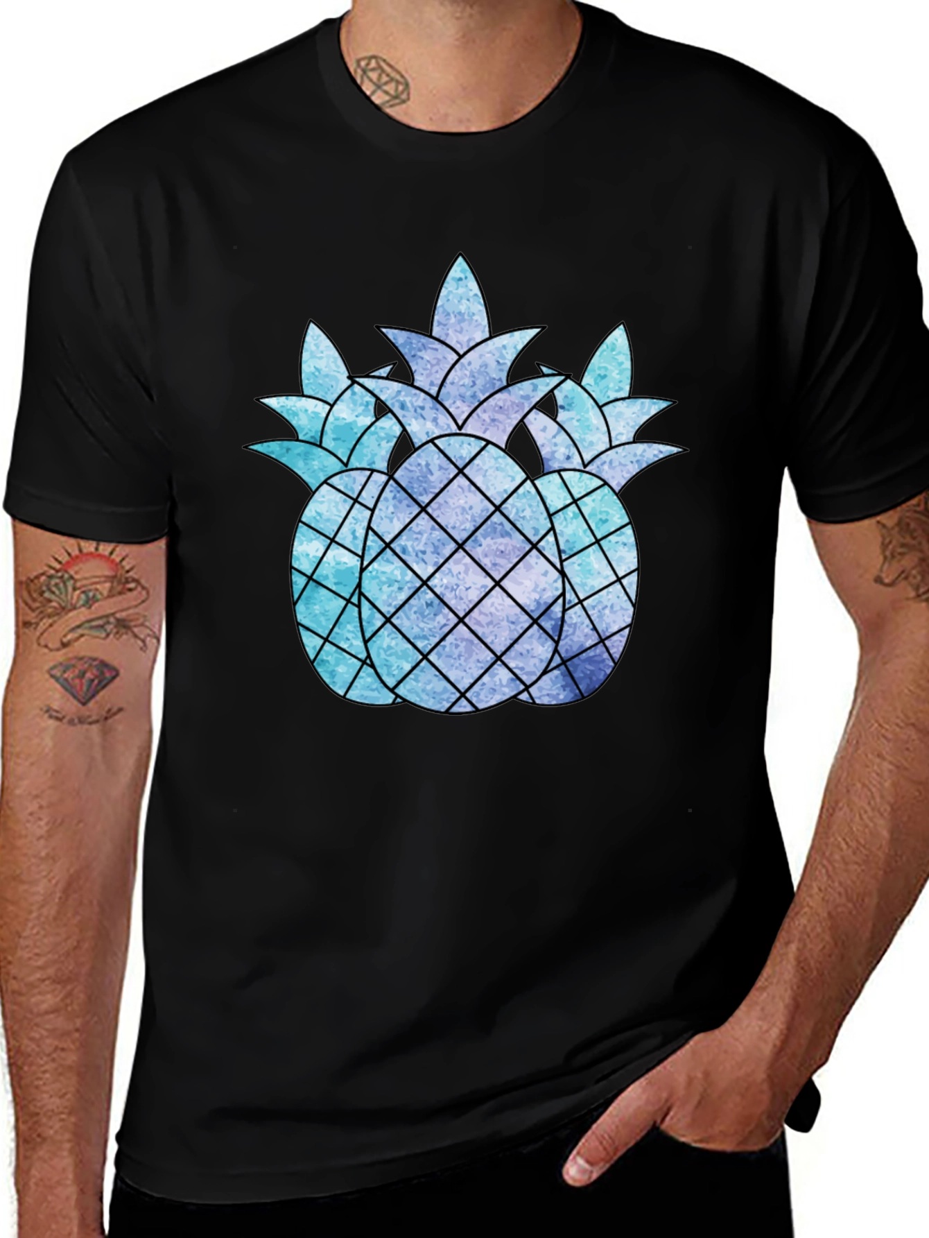 Pineapple Trio Graphic Tee - Cool & Stylish