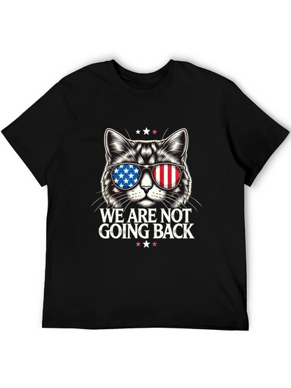 Patriotic Cat T-Shirt - We Are Not Going Back