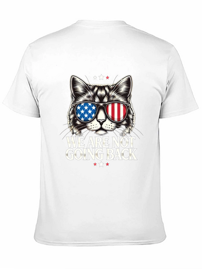 Patriotic Cat T-Shirt - We Are Not Going Back