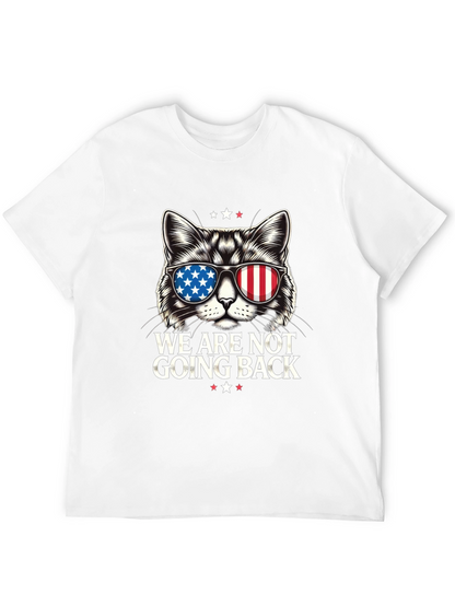 Patriotic Cat T-Shirt - We Are Not Going Back
